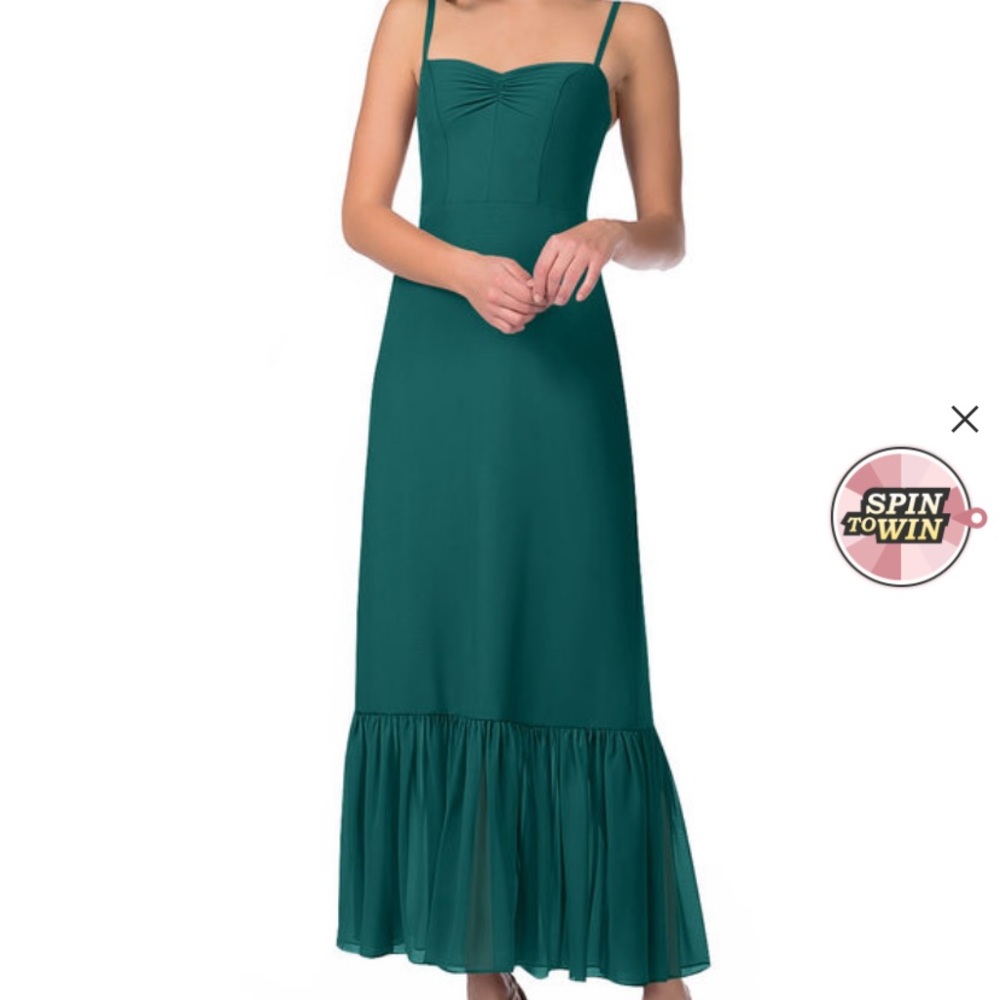 Azazie Justina dress size A8 color peacock